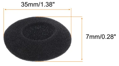 Image de Embouts d'Oreille en Mousse de Remplacement šŠcou-teurs Bud 35mm Embouts d'šŠcouteurs pour šŠcou-teurs Noir 20 Piššces