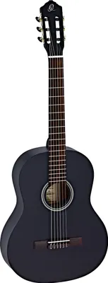 Produktbild von Ortega Guitars 4/4 Konzert Gitarre – Student Series – Fichte, Katalpa, Schwarz (RST5MBK)