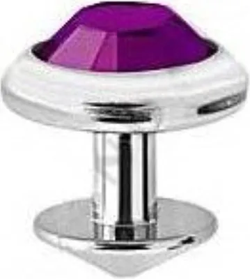 Produktbild von Karisma Micro Dermal Skin Diver Titan G23 Kristal Stein 4mm Farbe FU (Pink)