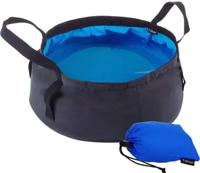 Produktbild von Zusammenklappbarer Eimer 85 l multifunktional tragbar leicht auslaufsicher mit Aufbewahrungstasche für Camping Outdoor Angeln Reisen