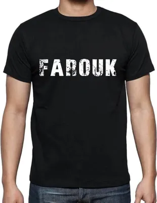 Produktbild von Herren Grafik T-Shirt Farouk Öko-Verantwortlich Vintage Jahrgang Kurzarm Lustige Druck Geburtstag Geschenk Mann