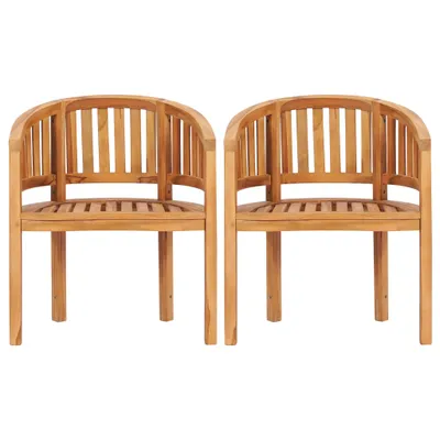 Produktbild von Bananenstühle Massivholz Teak Braun