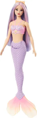 Image de Poupée sirène avec haut en coquillage et nageoire turquoise