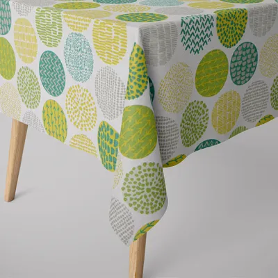 Produktbild von SCHÖNER LEBEN. Tischdecke Kreise bunt eckig in verschiedenen Größen Größe 110x110cm