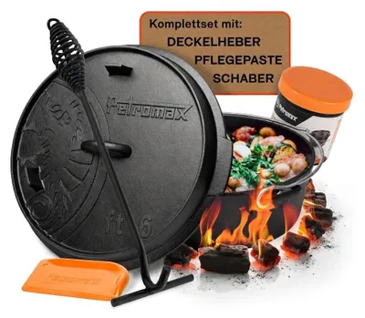 Zdjęcie produktu dla Zestaw garnków żeliwnych - 4-elementowy zestaw patelni