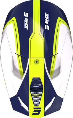 Zdjęcie produktu dla Kask motocrossowy Shot Furious Reflex, biały/żółty/niebieski, XL (61/62)
