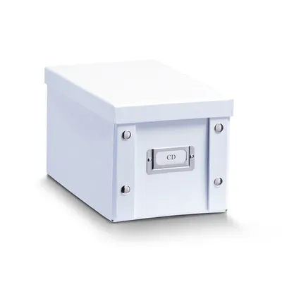 Produktbild von Zeller CD-Box, Pappe, weiß 16,5x28x15