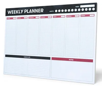 Produktbild von Grupo Erik Wochenplaner Block A4 Kalender Planer A3 ohne festes Datum