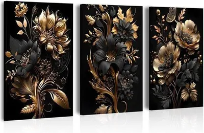 Immagine prodotto di Kit per la creazione di quadri con cristalli diamantati per adulti - 3 pezzi - 5D - Grande formato XXL, copertura completa - Ideale come regalo e decorazione per la casa