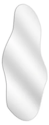 Image de STYLER Miroir mural asymétrique, 50x100 cm, design moderne et organique, sans cadre. Idéal pour l'entrée, la chambre, la salle de bain. Miroir décoratif et design