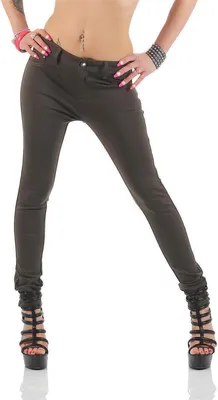Produktbild von Damen Jeggings Hüfthose Khaki XL/42