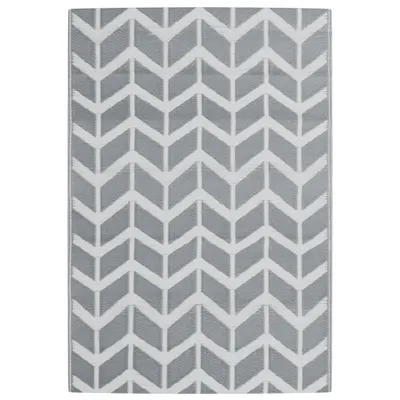 Image de vidaXL Tapis d'extérieur ARAKIL Gris 140x200 cm PP