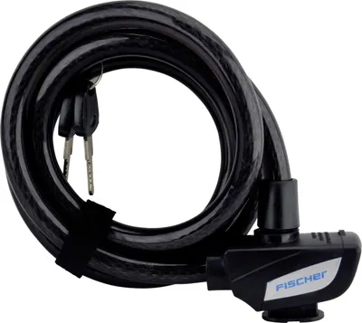 Produktbild von FISCHER Kabel-Fahrradschloss Länge: 1.800 mm schwarz