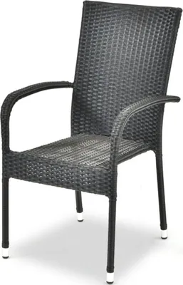 Image de Chaise en rotin MADRID anthracite