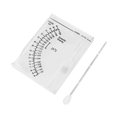 Productafbeelding van Meerwasser hydrometer, 9x12 cm, voor het meten van zoutgehalte en dichtheid, geschikt voor aquaria, met automatische waterpas