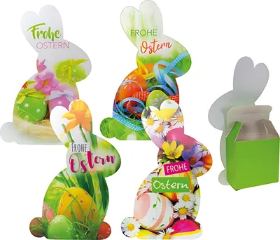 Produktbild von TRÖTSCH Geschenkbox Osterhase 3D 10,5x3,5x18cm