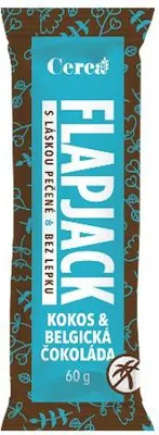 Obrázek produktu pro Flapjack Belgická čokoláda mandle kokos, gluten free 60 g CEREA