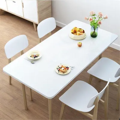 Zdjęcie produktu dla Przezroczysta osłona na stół, duża, 120 x 60 x 0,15 cm, osłona na stół, antypoślizgowa osłona na stół do biura i salonu