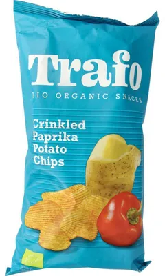 Productafbeelding van Trafo Ribbelchips Paprika (125 gr)