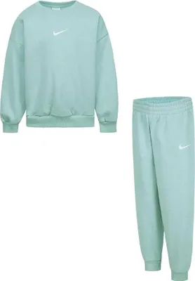 Produktbild von Nike Kids Essential Fleece Crew Langarm-set Grün 3 Months Jungen,Mädchen Grün 3 Months