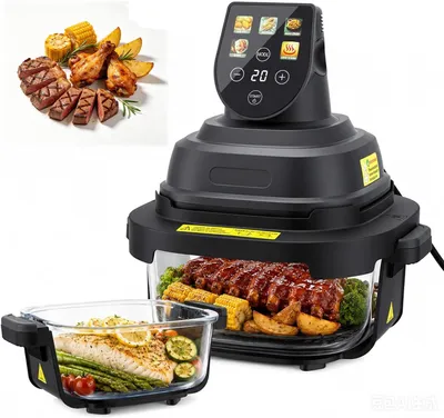 Heißluftfritteuse Glas 4+1,5 l, 1500 W, Touchscreen