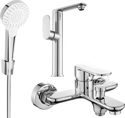 Produktbild von Mexen Milo R05 Badewannenset, Chrom - 713153R05-00