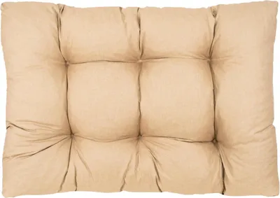 Produktbild von Best Wool rückenlehne für palettenkissen, wetterfest und wasserdichtes europaletten polster mit Polyurethanflockfüllung – beige 120x80 cm
