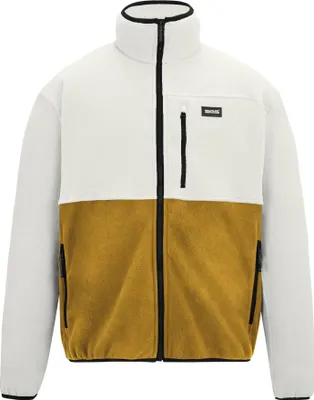 Imagen del producto de Chaqueta de forro polar "Frankie" para hombre, con cremallera completa, modelo RG12770 (talla XXL), color piedra blanca/marrón madera