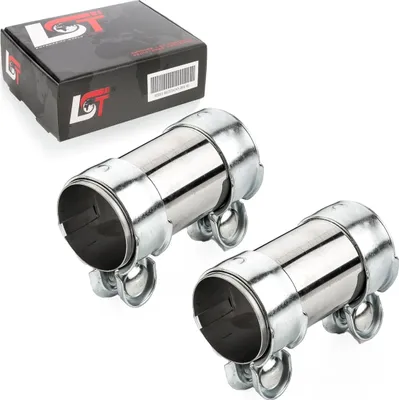 Produktbild von 2x Rohrverbinder Doppelschelle Ø 55 x 125 mm für CITROEN für FIAT für PEUGEOT