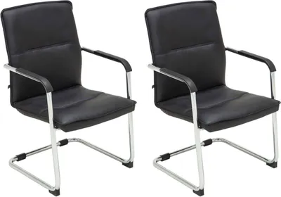 Produktbild von 2er Set Besucherstuhl Seattle schwarz