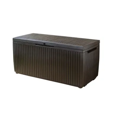 Obrázek produktu pro Keter Springwood, Skladovací krabice, Hnědá, Obdélníkový, Pryskyřice, Jednobarevný, Venkovní