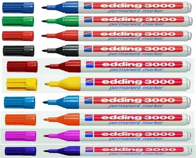Produktbild von Permanentmarker, EDDING 3000, 4er-Set