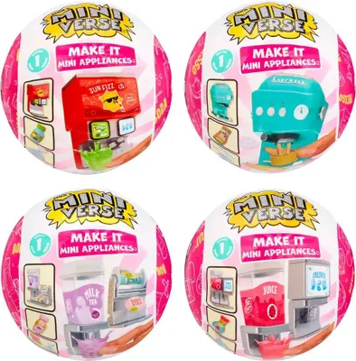 Obrázok produktu pre Miniverse - Make It Mini Appliances Asst in PDQ, 8 rok / roky, Rôzne farby, Plast