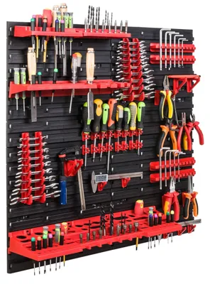 Image de Système de rangement robuste pour atelier avec supports à outils