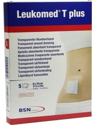 Immagine prodotto di TRASP. LEUCOMATO PIÙ STERILE PFL. 8x10 cm, 5 St PFL