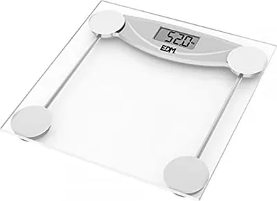 Obrázok produktu pre Digitálna kúpeľňová váha EDM Kristall Black 180 kg (26 x 26 x 2 cm)