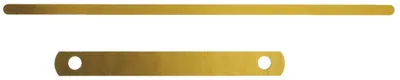 Produktbild von LEITZ Deckschienen 9.7cm Metall gold 17140000 100ST