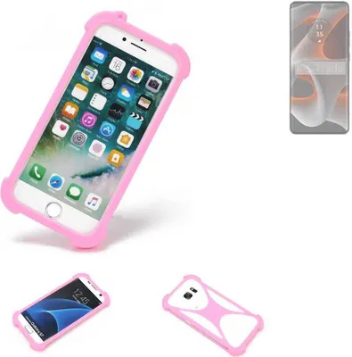 Produktbild von K-S-Trade Handy Hülle kompatibel mit Motorola Edge 50 Pro Schutz Hülle Bumper Silikon Schutz Hülle Cover Case Silikoncase Silikonbumper TPU
