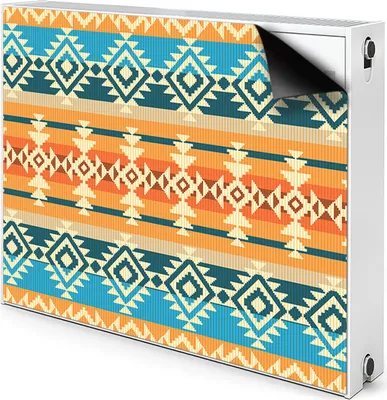 Produktbild von Magnet Radiator Magnet Mat Heizkörperverkleidung Heizkörper-Abdeckung Heizung 90x60 cm  - Muster, Stil, Navajo