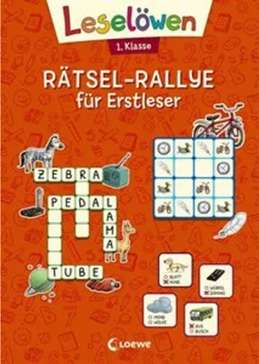 Obrázek produktu pro Leselöwen Rätsel-Rallye für Erstleser - 1. Klasse (Orange)