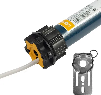 Produktbild von Somfy Oximo 50 io 6/17 Funk Rollladenmotor inkl. SW60 Adapter Flansch-Antriebslager (9703948)