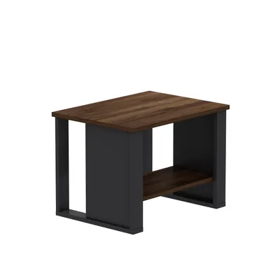 Immagine prodotto di Tavolino Homidea Boss - Tavolino moderno con vano portaoggetti, 60×45×43,6 cm (Tavolino Boss in rovere antracite)