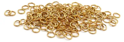 Produktbild von Vintageparts Binderinge Goldfarben 5 mm 100 Stück