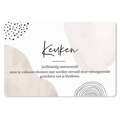 Produktbild von MuchoWow® Schreibtischunterlage Küche - Zitate - Sprichwörter - Küche - Definition - Wörterbuch - Opa 60x40 cm - XXL Mauspad - Großes Mauspad