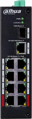 Image de Dahua Technology PFS3110-8ET-96-V2 Unmanaged Fast Ethernet (10/100) Power over Ethernet (PoE) 10U Black