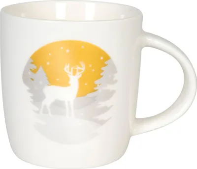 Obrázok produktu pre Könitz Porzellan Simply Golden, Samostarný, 0,35 L, Šedá, Biela, Žltá, Kostný porcelán, Čaj, 1 kusov