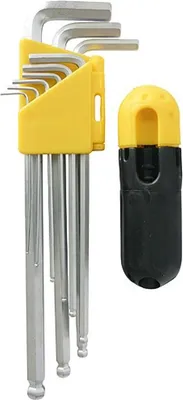 Produktbild von Strend Pro HK7007 Innensechskantschlüssel-Set, 9-teilig, mit Kugelkopf