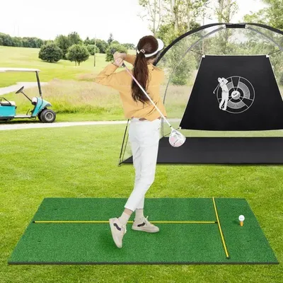 Produktbild von Kunststoff-Golf-Übungsmatte mit Tees