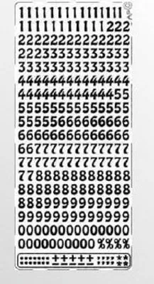 Produktbild von Durchbrochener Sticker 023 10x23cm silber