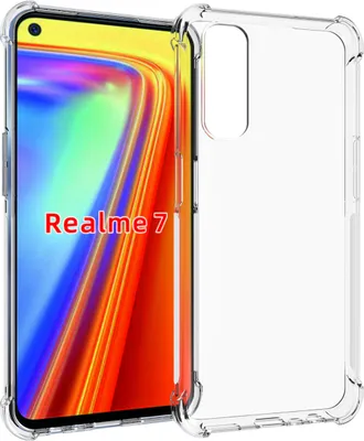 Produktbild von OPPO Realme 7 Hülle, LaimTop Crystal Transparent Weich TPU Bumper Stoßfest Fallschutz Schutzhülle für OPPO Realme 7